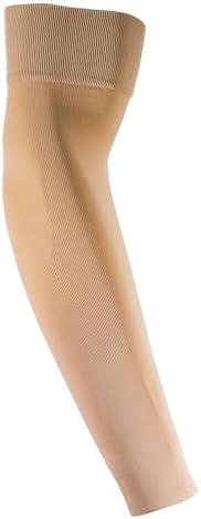 NuVein 15-20 mmHg Compression Lymphedema Arm Sleeve, Medical Support for Post Surgical Swelling Recovery, Beige, Small