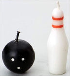 Oasis Supply 7pc Bowling Pins and Ball Candle Set – Perfect for Bowling Cake Decorating Plus Added Cupcake Picks or Stickers