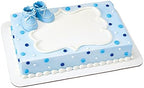 Baby Blue Bootie Cake Topper Set