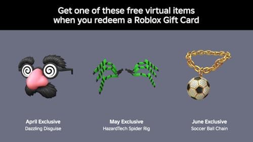 Roblox $50 Physical Gift Card [Includes Free Virtual Item] [Redeem Worldwide]