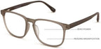 V.W.E. Large Men Wood Grain Printed Temple Progressive Bifocal Reading Glasses - No Line Clear on Top Bifocals Reader 148MM