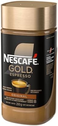 NESCAFE Gold Espresso Instant Coffee, 200g/7.1 oz., {Imported from Canada}