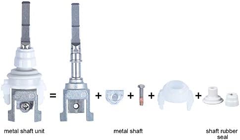 Electric Toothbrush Link Rod Parts Replacement for Philips HX9340 HX6730 HX6930 HX6530 HX6321 HX6731 HX6962 HX8911 HX9331 HX9362 HX9372 HX9352 Models, Metal Shaft Vibrating Tip Replacement Parts