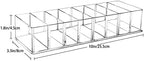 Detachable Makeup Organizer, 8 Compartments Acrylic Cosmetic Storage Jewelry Display Boxes, Clear Drawer Organizers Case for Dresser Vanity Bathroom Kitchen