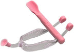 AITIME Soft Contact Lens Insertion and Removal Tool Set - Contact Lens Handler Device Includes Tweezers and Soft Silicone Scoop, Contact Lenses Removers for Travel Home Use (Pink)
