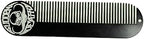 Mustache & Beard Comb Or Fine Tooth Moustache Pocket Metal Powder Coated Black Keychain Comb For Men - 5 x 1.25 Inches by Death Grip (Large)