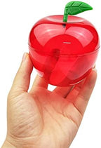 5 Pack Plastic Apple Containers Large Red Apple Decoration Teacher Apple Container Candy Jar Toy Gift Filling Containers for Party Wedding Christmas Decorations Party Supplies