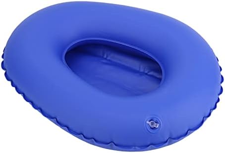TOPINCN Portable Air Bedpan, Inflatable Cushions Potty for Home Hospital Elderly Bedridden, Washable Air Inflation Bed Pans for Females, Inflatable Stool Toilet Nursing Toilet