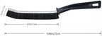 4-Piece Black Multi-Function Crevice Cleaning Brush Household Hard Bristle Narrow Brush Head Crevice Cleaning Tool