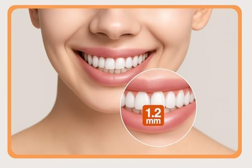 Angle Interdental Brushes (1.2 mm - Size 7), Angled Dental Brush for Teeth Cleaning - Excellent Access Between Teeth - Orange