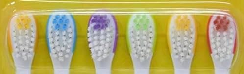 Brush Buddies Crayola Kids Toothbrush Set 6 Pack Soft Bristle Toddler Toothbrush Ages 2+ Small Head Easy Grip Handle Colorful Design Children Toothbrushes Kids Oral Care Daily Use Home Travel Set