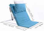Electric Bed Backrest,Portable Adjustable Sit-up Back Rest Stainless Steel Tubes and Breathable Fabric Disability Backrest Bed Support for Neck Head and Lumbar Support, 1