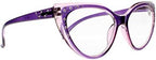 Designer Elegant Big Butterfly Cat Eye Rhinestones Reading Glasses Spring Hinges