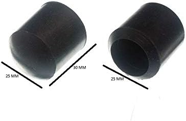 500 x Chair FERRULES Black Rubber Floor Protector Stick Ends 19MM 3/4 inch