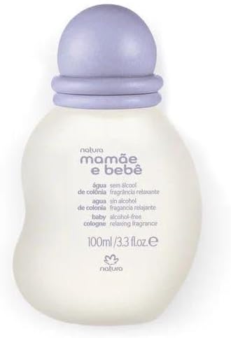Natura - Mamãe e Bebê Mom & Baby Cologne | Relaxing Fragrance Scent for Babies | Alcohol-Free, Hypoallergenic, Pediatrician Tested, Vegan & Safe Daily Use – 3.4 fl oz (100 ml)