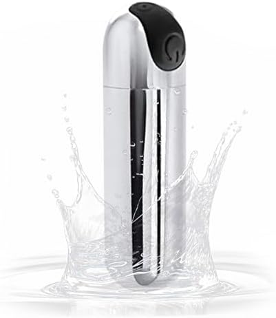 10 Modes Quiet Waterproof Tool Powerful Mini Stick for Women Pleasure, Handheld Travel Pocket Portable Soft Toys Massage Ball for Body Relax(Silver)
