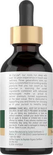 Carlyle Organic Oil of Oregano Liquid Drops - 2 fl oz - 1 Year Supply | Vegan Herbal Supplement | Non-GMO, Gluten Free