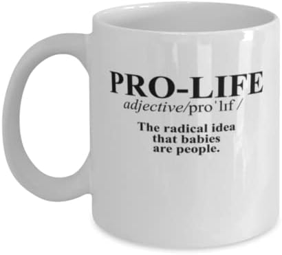 Teegarb Letter Blanket Coffee Mug Funny Pro Life Definition Motivational