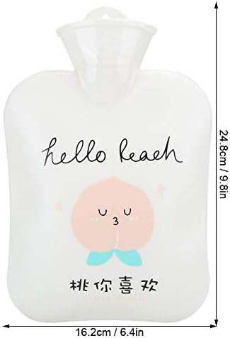 Warm Water Bag Large Cute Portable Cartoon Hot, Leakproof PVC Hand Warmer for Winter and Autumn with Heat Therapy, Suitable for Relieving Pain