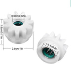 2Pcs White Easy Mop Pedal One Way Clutch Mops Bearing Bucket Gear for OCedar Easywring RinseClean Wheel Bearing Grease Bucket Bearing Spin Mop Bucket Replacement Bearing Mopping