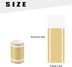 100 Pcs Napkin Bands - Paper Napkin Rings Self Adhesive,Silverware Wraps Bands for Wedding Party Event Dinner Table Setting(Gold)