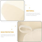 2pcs Felt Bath Hat Wool Sauna Hat Water Absorption Bath Hair Cap Shower Bathing Caps Cover with Loop for Sauna Dry Steam Room Accessories White