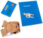Laerdal Mini Baby Global Set - Inflatable CPR Manikin with Compression Clicker and Basic AED Trainer