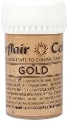 Sugarflair Satin Paste Concentrated Edible Food Colouring Gel Paste - Gold
