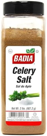 Badia Celery Salt, 2 Pound – Flavorful Blend of Ground Celery Seed & Salt for Seasoning Soups, Salads, Cocktails & More