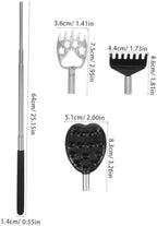 Back Scratcher, Rubber Handle Back Beater, Three Replaceable Scratching Heads.