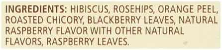 Celestial Seasonings Raspberry Zinger Herbal Tea, Caffeine Free, 20 Tea Bags Box (Pack of 6)