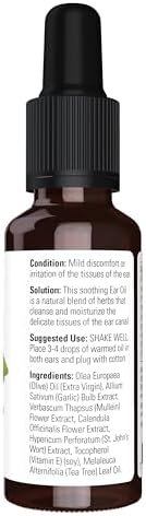 NOW Foods Solutions, Ear Oil, Soothing Herbal Blend, Great on Mild Discomfort or Irritation, 1-Ounce