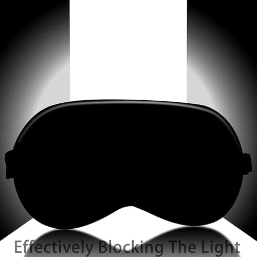 Sleep Mask Eye Cover Soft Satin Blindfold Adjustable Strip Night Eyeshade Travel Nap for Women Men