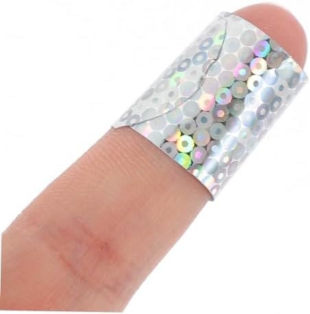 HANABASS 100Pcs Glitter Adhesive Bandages for Wound Care Glitter Band Strips for Skin Protection Breathable and Safe Design for Daily Use and Sharing