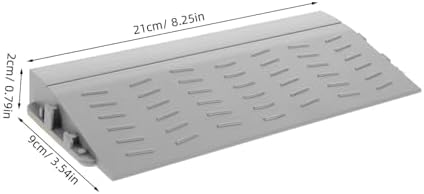 IMIKEYA Ramps for Wheelchairs and Rise Reducer Ramp Easy Installation Non-Slip Solid Design for Steps Driveways and Curbs Grey for Mobility Scooters and Strollers