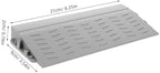 IMIKEYA Ramps for Wheelchairs and Rise Reducer Ramp Easy Installation Non-Slip Solid Design for Steps Driveways and Curbs Grey for Mobility Scooters and Strollers