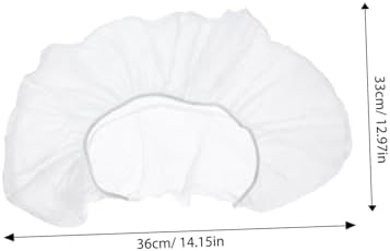 50 Pcs Disposable U-Shaped Pillow Cases for Massage Tables – Non-Woven Spa and Salon Use Covers Elastic for Face Support