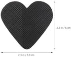 SECFOU Non-Slip High-Heel Sole Pads, Anti-Wearing Rubber Shoe Bottom Stickers, 4 Pairs Heart-Shaped Matte Texture, Noise-reducing Protection for Women’s High Heels