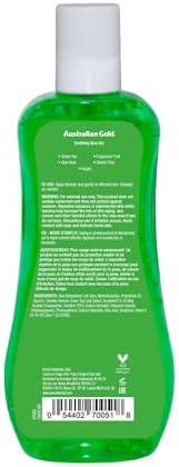 Australian Gold Soothing Aloe Vera After Sun Gel -Relieves Sunburn Pain and Hot & Itchy Skin, Soothing Aloe After Sun Gel, 8 Fl Oz (A70623-1)