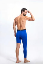 Fashion Men's Basketball Single Leg Tight Sports Pants 1/2 One Leg Compression Pants Athletic Base Layer Underwear