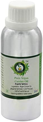 R V Essential Argan Oil | Argania Spinosa | Pure Argan Oil | for Face, Skin Care, Hair Care, Scalp Massage, Body Massage | 100% Pure Natural | Cold Pressed | 1250ml | 42oz