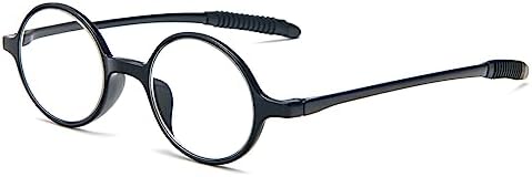 Round Reading Glasses for Women Men Retro Blue Light Blocking TR90 Ultra Lightweight Computer Readers