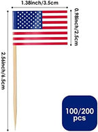 AhfuLife Different Countries Toothpick Flag, 200 Pcs Mini Flags on Sticks for 2026 World Cup, International Toothpick Flags Cocktail Picks, Flag Cupcake Toppers for International Party Decorations