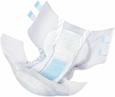 NorthShore MegaMax 12-Hour HBL Adult Diapers for Heavy Bladder Leaks, Medium, 10 Count, White, 32-44 inches, Tab-Style Incontinence Underwear for Men, Women & Teens
