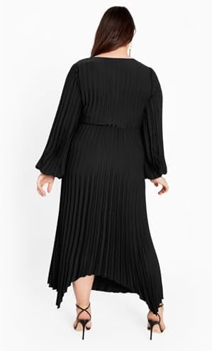 Avenue Women's Plus Size Eve Pleat Dress