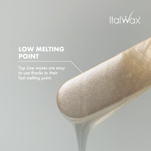 Italwax Top Line Crystal Hard Wax Beads 1.65 lb (750 g) – Ultra-Delicate Unscented Wax with No Colorants, Semi-Creamy Texture for Facial Areas, Professional Use – Made in Italy