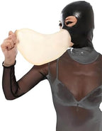 Latex Rubber Hood Mask with Breathe Bag Party