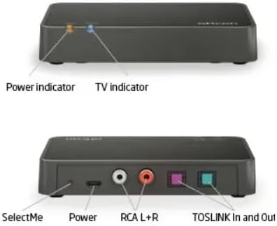 Audique Oticon TV Adapter 3.0 - Compatible with Oticon Intent, Real, More, OPN, Engage, Siya, Xceed, Own, Zircon and Play PX Hearing Aids