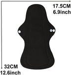 6pcs Resuable Incontinence Pads Resuable Waterproof Resuable Menstrual Pad Sets Including 5Pcs Heavy Flow Menstrual Pads Mama Cloth Sanitary Napkins + 1Pc Mini Wet Bag