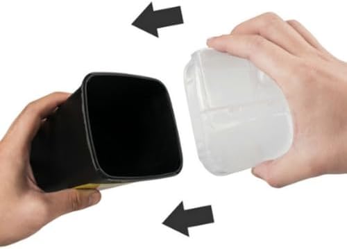 Portable Sharps Container for Beauty Salon,Needle Disposal Bin for Professional Labs and Home Use,Small Containers for Outdoor (Black)